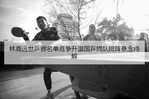 林高远世乒赛名单竞争升温国乒男队排阵悬念待解